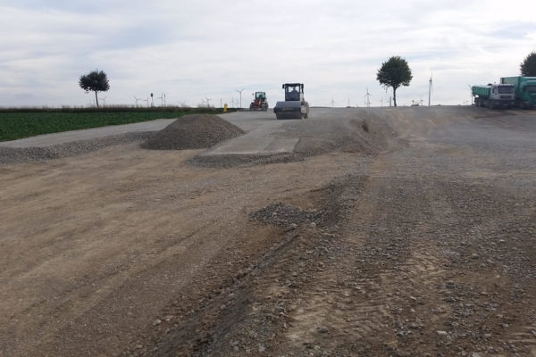 Arbeiten im Straßenbau